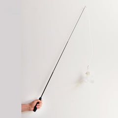 PURROOM Little Chicken Series: Extendable Feather Cat Stick Cat Toy