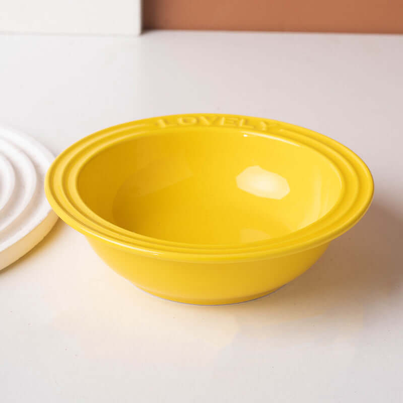 Acrylic Elevated Pet Bowl – Raised Cat & Dog Feeder Stand (Yellow, Pink, Sky Blue)-Petroom