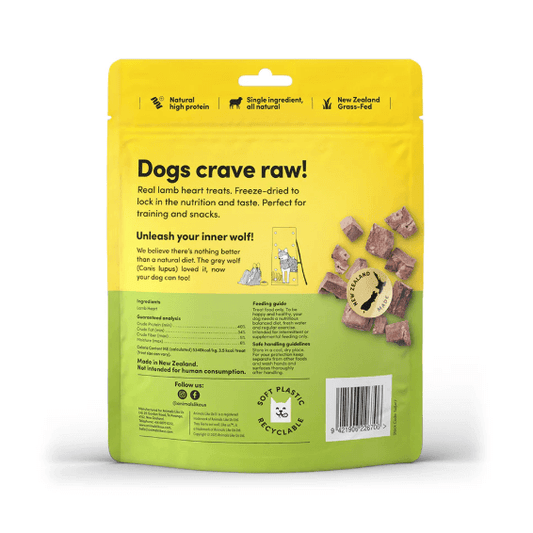Animals Like Us Grass Fed Lamb Heart Freeze Dried Raw Dog Treats 85g-Petroom