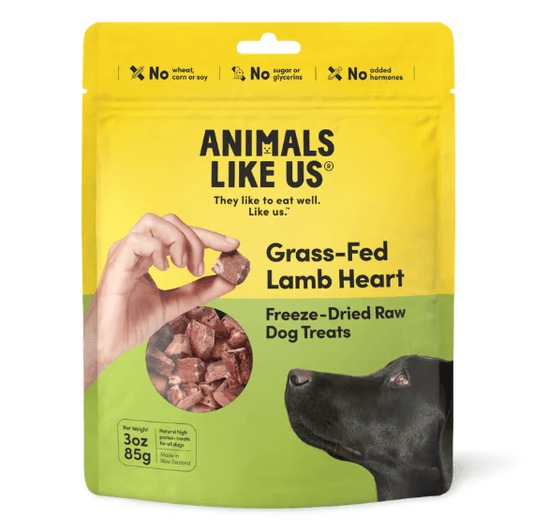 Animals Like Us Grass Fed Lamb Heart Freeze Dried Raw Dog Treats 85g-Petroom