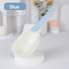 Long Handle With Clip Pet Food Scoop For Dog And Cat