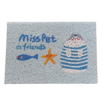 MISSPET Cute Cat Litter Trapping Mat 50x30 cm