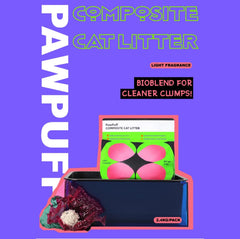 PawPuff Composite Cat Litter - Mineral and Tofu