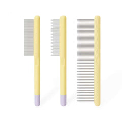 Cat Grooming Comb Set – Face Comb, Press Comb & Multi-Purpose Grooming Comb-Petroom