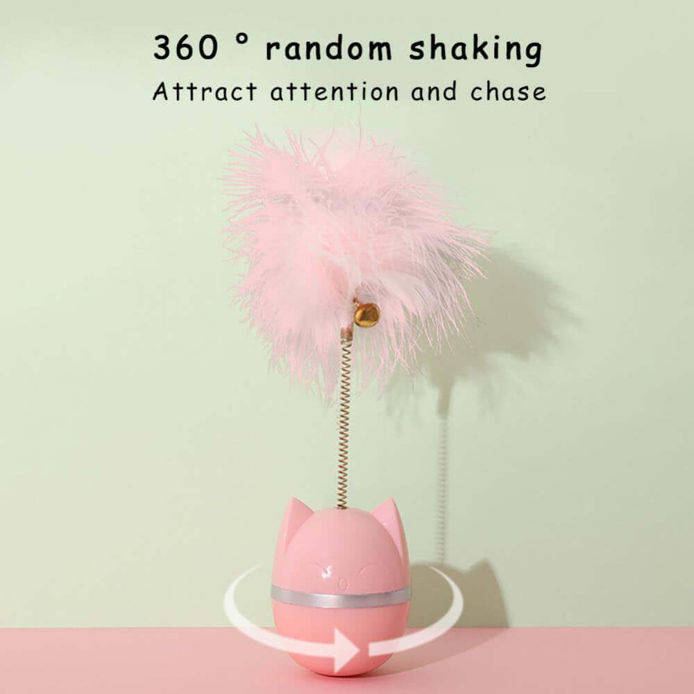 Cat Toy with Bell Feather – Interactive Cat Stick for Cats-Petroom