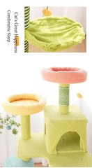 Tall Cat Tree Multi-Level Aesthetic Cat Tower with Sisal Posts 154cm