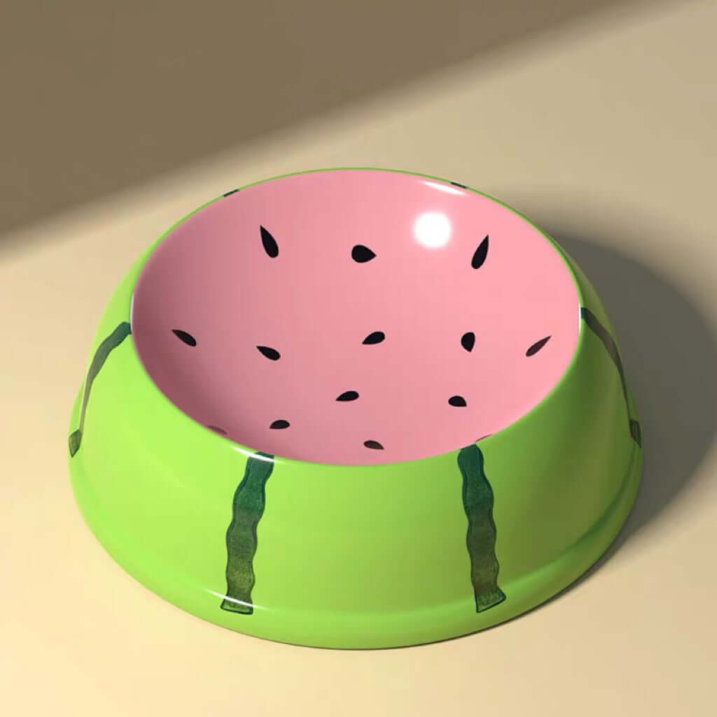 Ceramic Bowl Fruit Shape Pineapple Strawberry Lemon Pet Bowl-Petroom