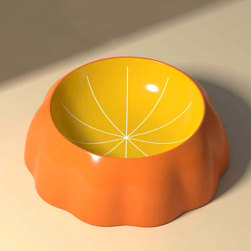 Ceramic Bowl Fruit Shape Pineapple Strawberry Lemon Pet Bowl-Petroom