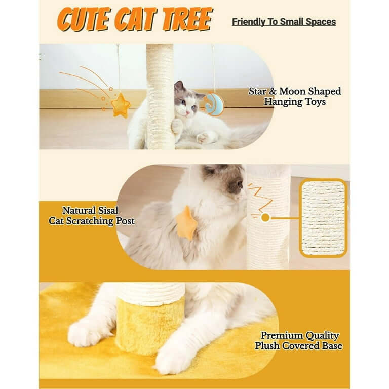 Cloud Cat Scratching Post With Bed-Petroom
