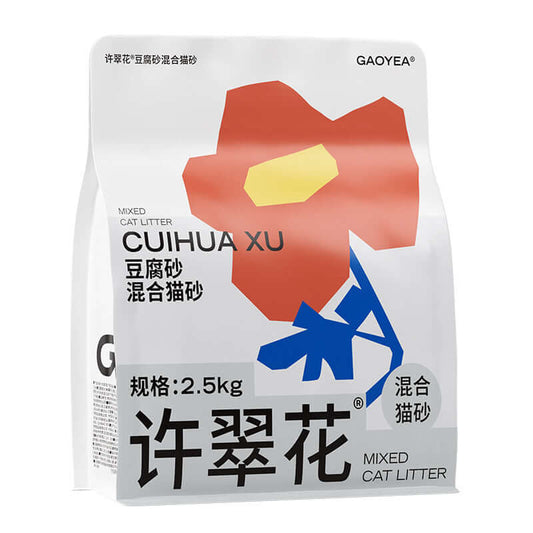 CuiHua Xu Mixed Corn&Tofu Cat Litter Low Tracking 2.5kg-Petroom