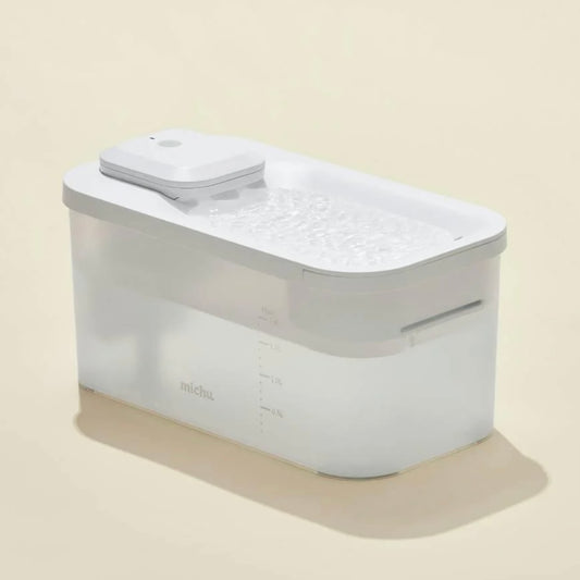 Michu Wireless Cat Water Fountain - Battery Operated Dispenser for Healthy Hydration