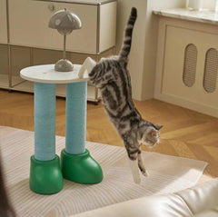 MAKESURE 3-in-1 Cat Scratcher, Bed, and Side Table - Stylish Feline Furniture