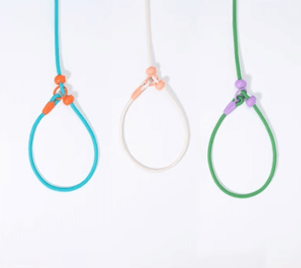 Durable Cotton Nylon Pet Rope Leash – Adjustable Slip Lead with Metal Ring-Petroom