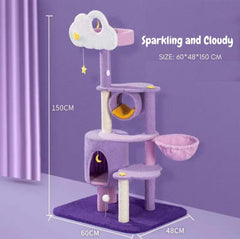 Fantasy Series Climbing Frame Cat Tree - Sparkling and cloudy
