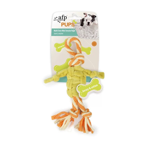 Afp Pups Multi Chew Mini Sweater Rope Dog Toy