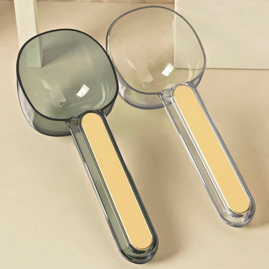Transparent Pet Food Feeding Spoon With Measurement
