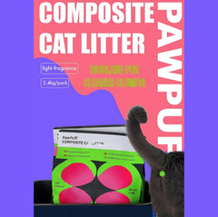 PawPuff Composite Cat Litter - Mineral and Tofu