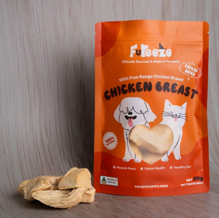 FUREEZE Freeze-Dried Free Range Chicken Breast 50g-Petroom