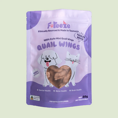 FUREEZE Freeze Dried Quail Wings 50g-Petroom