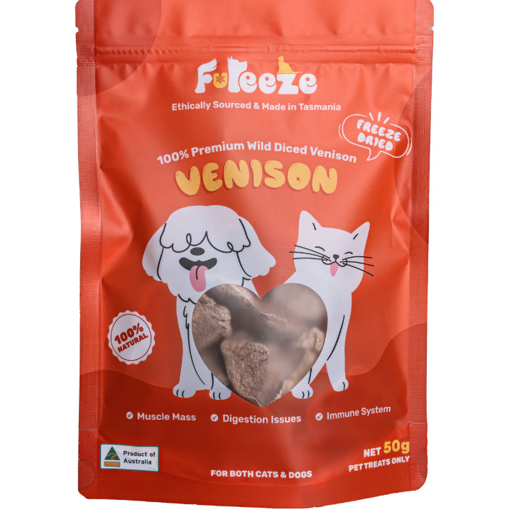 FUREEZE Freeze Dried Venison 50g-Petroom