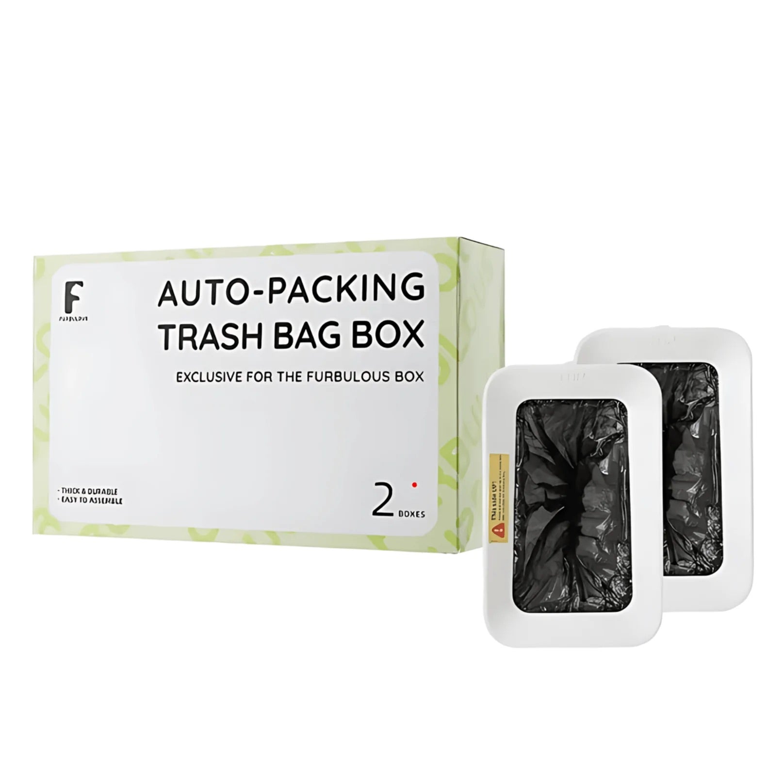 Furbulous Auto-Packing Trash Bag Box 2 Pieces (Only Suitable for FURBULOUS LITTER BOX)-Petroom