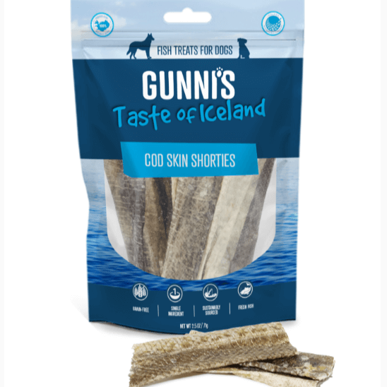 GUNNI'S Cod Skin Shorties Dog Treats 71g-Petroom