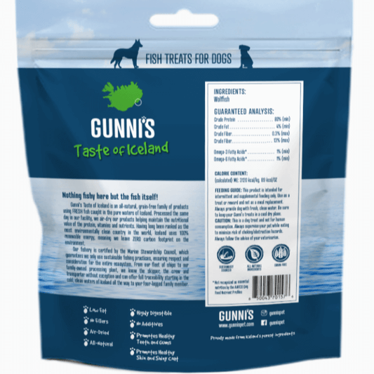 GUNNI'S Wolffish Baby Bites Dog Treats 71g-Petroom