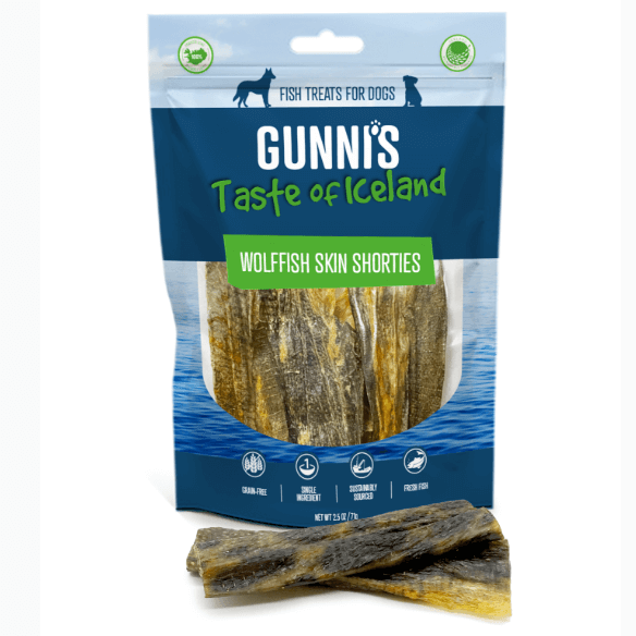 GUNNI'S Wolffish Skin Shorties Dog Treats 71g-Petroom