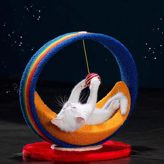 Galaxy Moon Ship Cat Bed &Cat Scratcher-Petroom