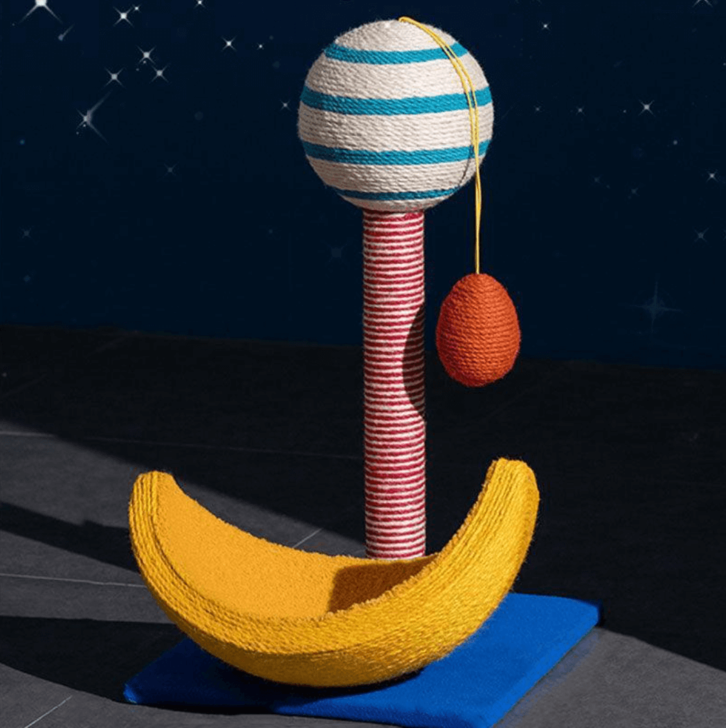 Galaxy Space Walk Cat Bed Cat Scratcher-Petroom