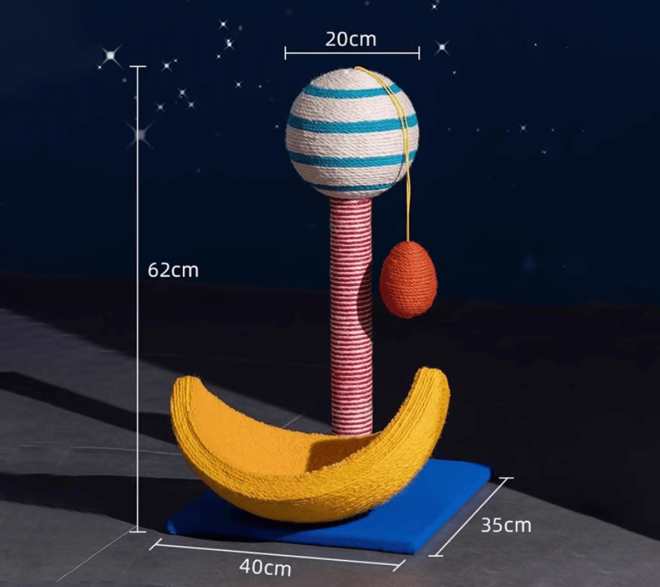 Galaxy Space Walk Cat Bed Cat Scratcher-Petroom