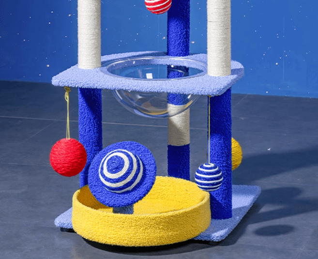 Galaxy UFO Moon Cat Tree – Stylish & Fun Cat Tower-Petroom