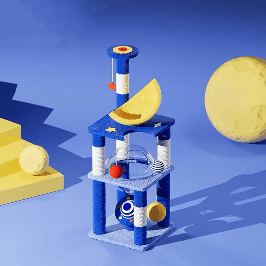 Galaxy UFO Moon Cat Tree – Stylish & Fun Cat Tower Premium-Petroom