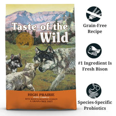 Taste Of The Wild High Prairie Puppy Dry Food 12.2kg | High-Protein Dry Dog Food for Growing Puppies