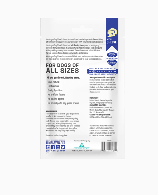 Himalayan Dog Chew Churro Cheese 4pk-Petroom