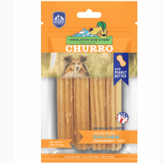 Himalayan Dog Chew Churro Peanut Butter 4pk-Petroom