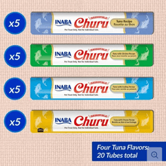 Inaba Churu Puree Tuna Variety Box Cat Treats-Petroom