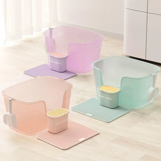 JellyGiant XL Macaron Open Cat Litter Box-Petroom