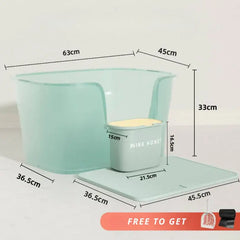 JellyGiant XL Macaron Open Cat Litter Box-Petroom