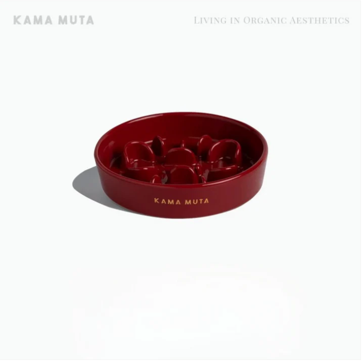 KAMA MUTA Ceramic Slow Feeder Bowl-Petroom