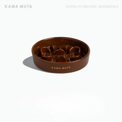 KAMA MUTA Ceramic Slow Feeder Bowl-Petroom