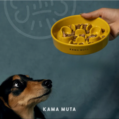 KAMA MUTA Ceramic Slow Feeder Bowl-Petroom