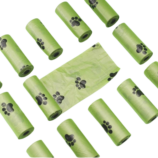Living today 5 rolls Biodegradable Unscented Leak-proof Pet Dog Poop Waste Bags 75 pcs with dispenser x1-Petroom