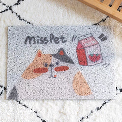 MISSPET Cute Cat Litter Trapping Mat 50x30 cm-Petroom