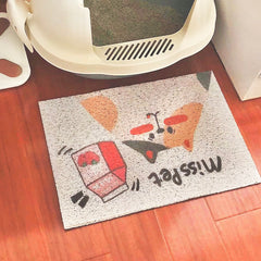 MISSPET Cute Cat Litter Trapping Mat 50x30 cm-Petroom