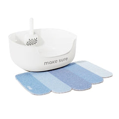 Makesure Open Cat Litter Tray Cat Litter Box (Litter mat included)-Petroom