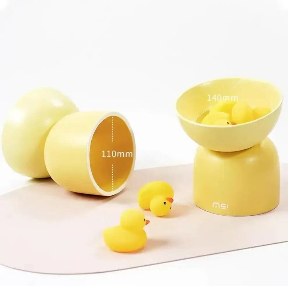 Makesure Sugar Bean Ceramic Double Pet Bowls For Cat and Small Dogs-Petroom