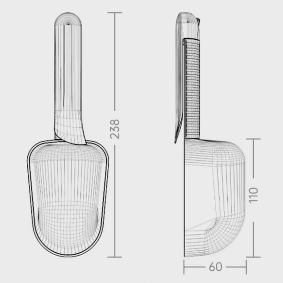 Mango Pet Multifunctional Spoon – All-in-One Measuring Scoop for Cats & Dogs-Petroom