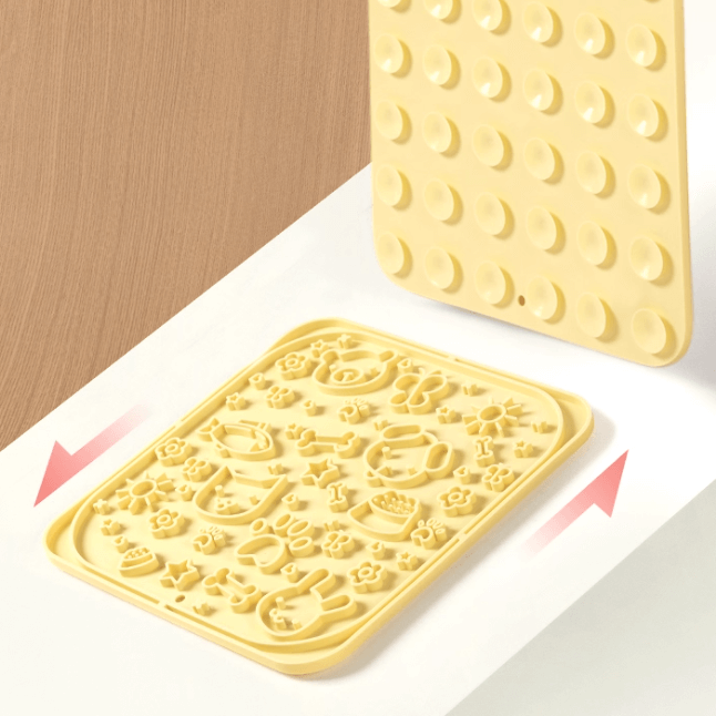 Mango Slow Feeder Lick Mat – Fun & Calming Treat Time for Cats & Small Dogs-Petroom