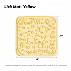Mango Slow Feeder Lick Mat – Fun & Calming Treat Time for Cats & Small Dogs-Petroom